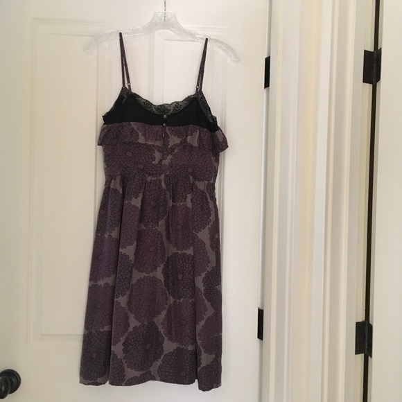 Lace Embroidered Sleeveless Silk Midi Dress - Picture 3 of 4